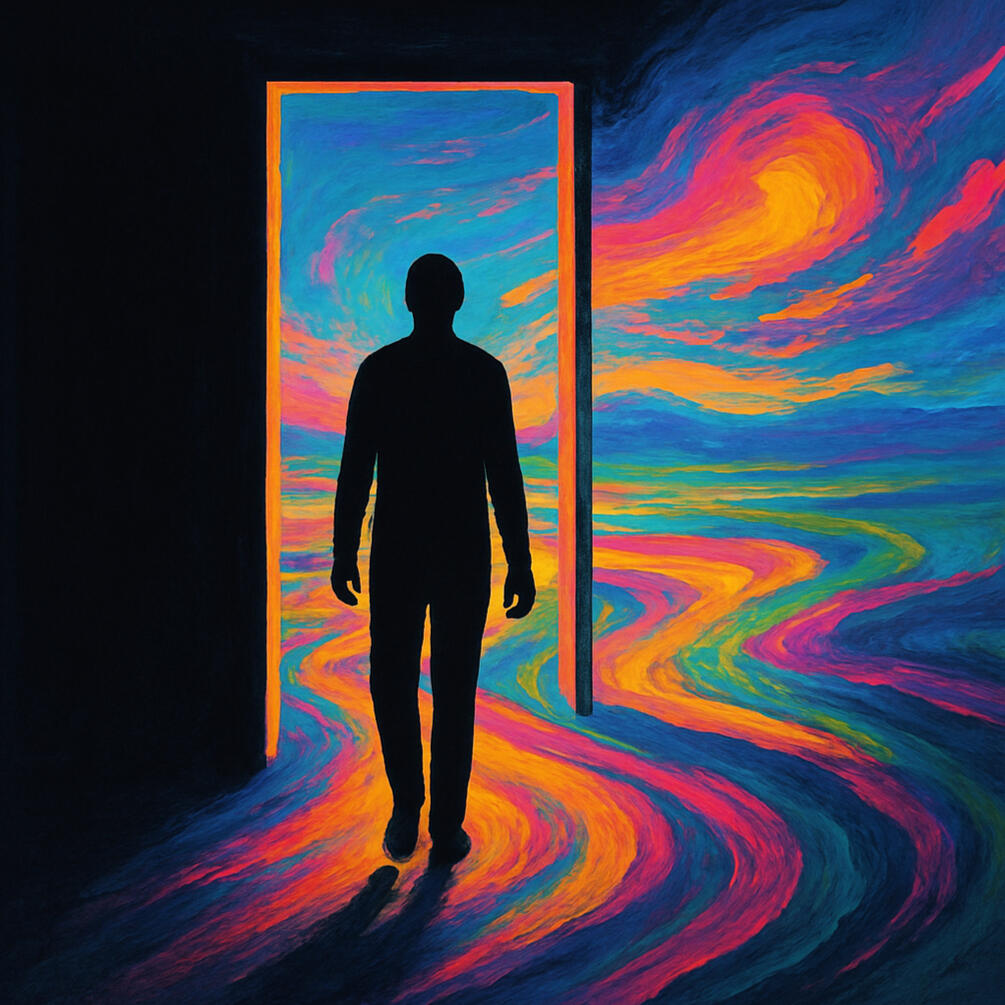 Start The Journey An image, abstract, reflecting a humans journey